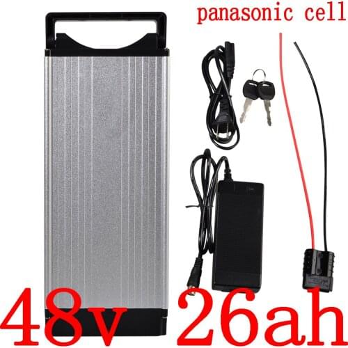 48V 1000W 2000W battery 48V 26AH Lithium battery 48V 20AH 23AH 26AH Electric Bicycle Battery use panasonic cell With 2A charger