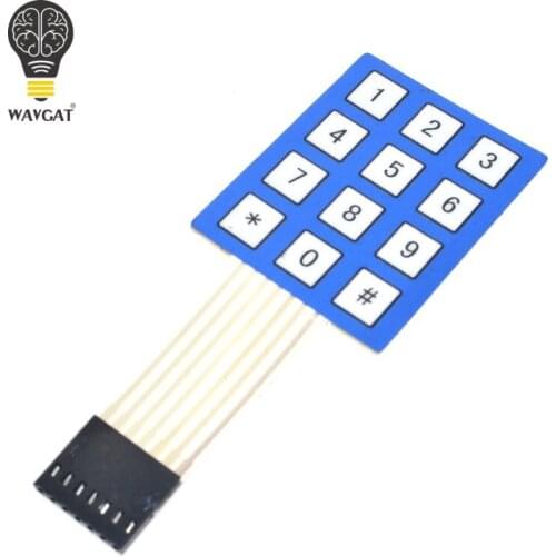 3x4 Matrix Array Membrane Switch Keypad 12 Key 4*3 4X3 Keyboard 3*4 Keys Display Switch Control Panel For DIY