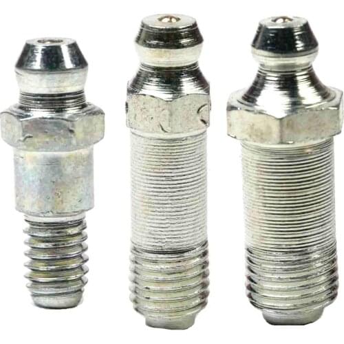 10pcs M6 M8 M10 1/8" BSP NPT Iron Grease Zerk Nipple Nipple Fitting For Grease Gun Machine Tool Accessories