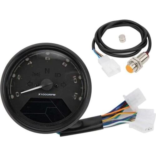 Quadro strumenti instrument board Motorcycle Speedometer LED Multi‑Function Digital Indicator Dial Blue Backlit DC 12V car