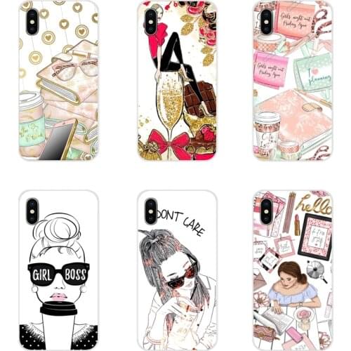 Super Girl Boss Accessories Phone Shell Covers For Samsung A10 A30 A40 A50 A60 A70 M30 Galaxy Note 2 3 4 5 8 9 10 PLUS