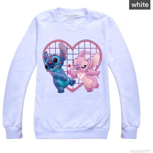 Disney Sweatshirt Baby Boys And Girls Stitch Baby Pullover Kids Clothing Catoon Clothes long sleeve