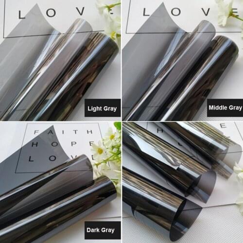 Dark/Medium/Light Gray Sola Glass Film Decorative Film Two-way Light-transmitting Transparent Anti-Heat Balcony Window Sticker