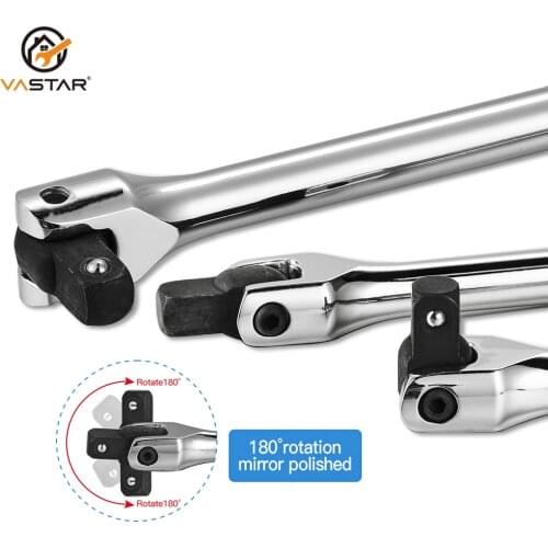 Vastar Socket wrench 1/2 F Rod 15" 18" long Force Bar Activity Head Wrench with Strong Force Lever Steering Handle for Repairing