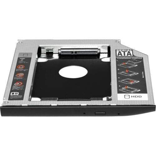 Hp 2530 2540p Aluminum9.5mm SATA 3.0 2.5" Universal HDD Caddy Case Enclosure Adapter DVD HDD Hard Box For CD Optibay