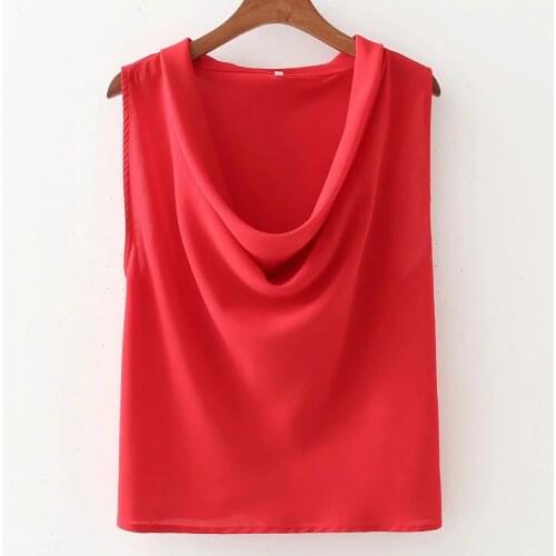 Dlsy991 vertical pleat collar shirt