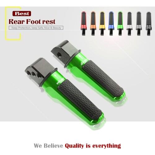 For KAWASAKI NINJA 400 Z400 EX400 2017-2020 NINJA300 EX300 EX-250 Motorcycle CNC Rear Foot Pegs Footrest Passenger Footpegs