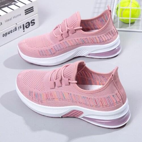 New Women Casual Shoes Summer 2021 Black Mesh Candy Colors Flats Shoes Woman Fashion Breathable Soft Women Sneakers Size 36-41