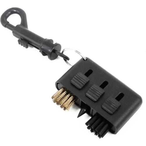 1pcs 3 in one Golf Brush Groove Cleaner Pocket Size Plastic Club Kit Tool with Golf Training Aids new