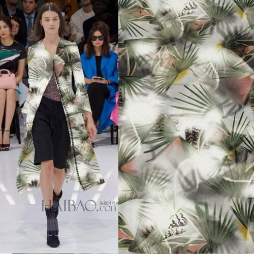 100% silk printing inkjet crepe skirt dress cheongsam fabric summer silk cloth high quality silk fabric 140cm wide