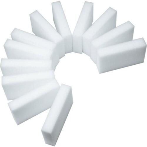 12PCS Melamine Sponge Magic Sponge Eraser Clean Cleaner Jewelry Accessories White Kitchen Office Bathroom Magic Eraser 10*6*2cm