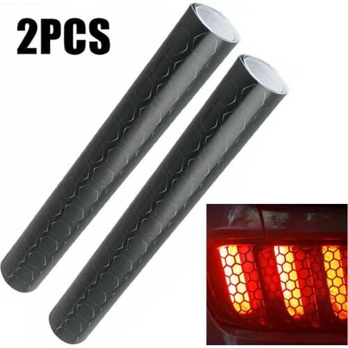 2Pcs Universal Honeycomb Stickers Car Sticker Rear Tail Light Car Exterior Accessories Taillight Lamp Cover Car Styling