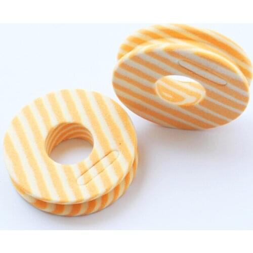 20Pcs 4.7cmx1.2cmx1.7cm Burlwood Fishing Tackle Round Foam Bobbin Spool Fishing Accessories Tackle