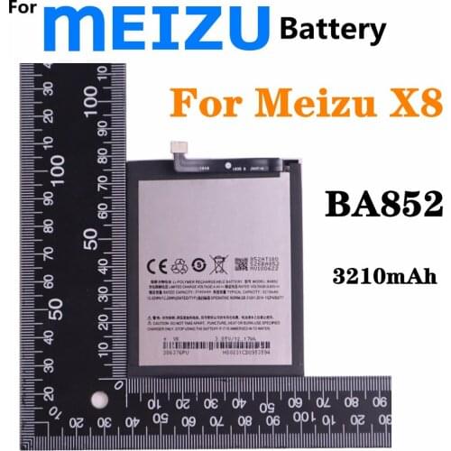 3210mAh BA852 Battery For Meizu X8 Smartphone Battery High Capacity Mobile Phone Replacemen Bateria Batteries