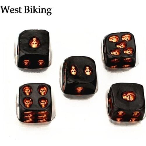 5pcs/set 18mm Skull Bones Dice 6 Sided Resin Skeleton Dice Pub Party Board Game