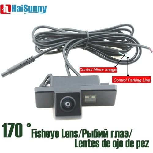 Car Rear View Camera Fisheye Lens 170 Degree Wide View Angle No Parking Line HD Night Vision For Citroen C4 C5 Peugeot 307 CC