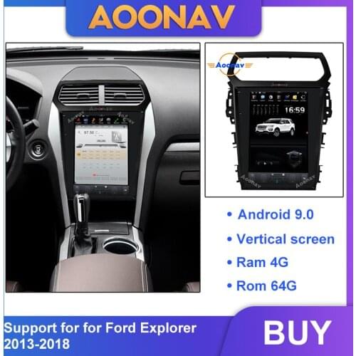 AOONAV Car tesla vertical screen radio multimedia player GPS navigation For-Ford Explorer 2013-2018 car auto stereo head unit