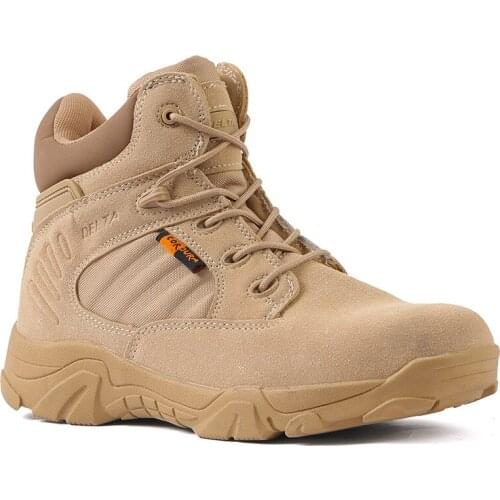 Tactical Boots Army Fans Delta Commando Low-Top Desert Combat Boots Outdoor Unisex Breathable Camping Trekking Shoes 38-45 Size