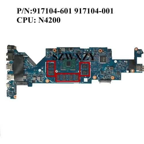For HP ProBook X360 11 EE G1 Laptop Motherboard With N4200 DDR3 917104-601 917104-001 100% Working