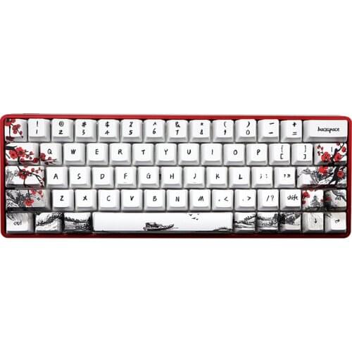 PBT Keycaps Mechanical Keyboard Cute Pink Girl Backlit Keycap Gamer Teclados Computer Accessories For SKYLOONG GK61/GK64 /Sk61