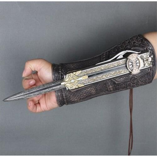 Cosplay PVC Hidden Blades Pop-up Blade Action Role Assassins Dark Sword Edward Weapon Movie Adult Childrens Toy Props