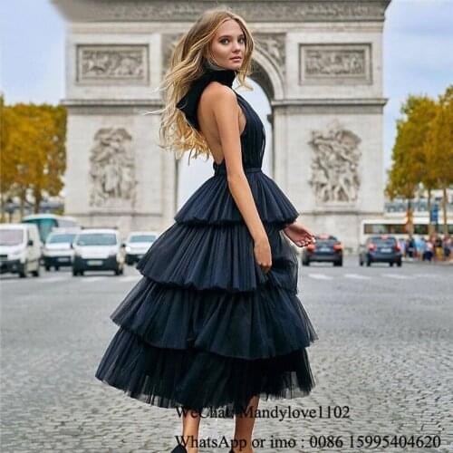 LoieMandy Women's Evening Dresses Below The Knee