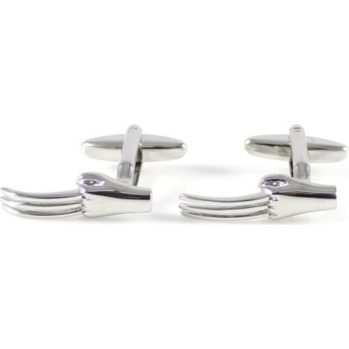 Mens Novelty Rhodium Plated Silver Tone Comic Movie Character Logan Cuff Link Wolf Paw Cuff Links