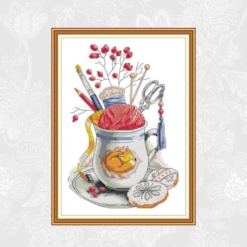 Embroidered Sewing Kit, Needlework 14CT 11CT Counted Print On Canvas Cross Stitch Embroidery Set DIY Handmade Crafts