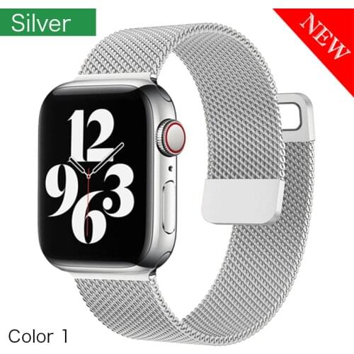 Magnetic Loop strap For Apple watch band 44mm 40mm iWatch Band 38mm 42mm Stainless steel bracelet Apple watch seri es 5 4 3 se 6