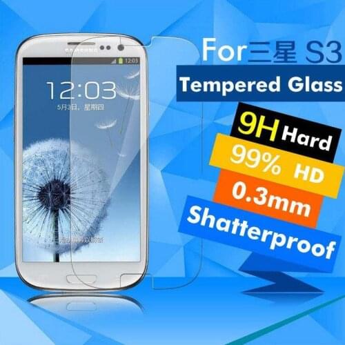 ShuiCaoRen Tempered Glass 9H High Quality Protective Film Explosion-proof LCD Screen Protector For Samsung Galaxy S3 SIII i9300
