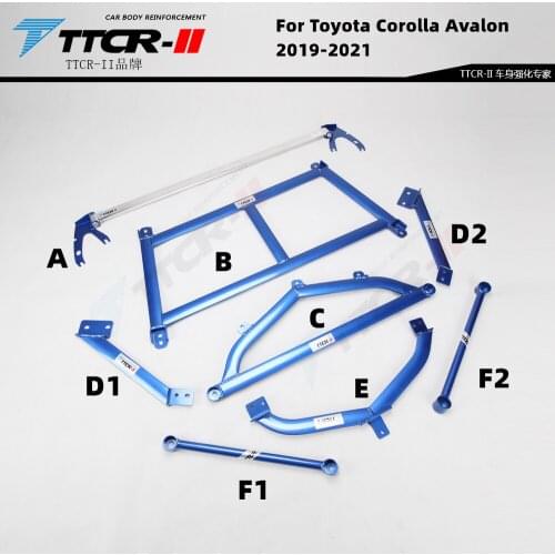 For Toyota Corolla Avalon 2019-2021 Balance Bar Top Front Rear Stabilizer Rod Car Body Chassis Strengthening Accessories