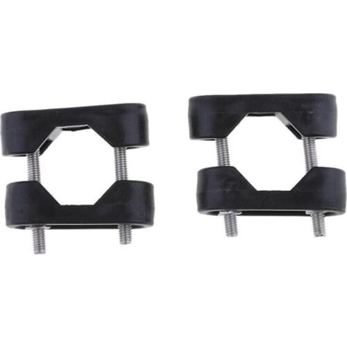 Top!-2Pcs Nylon Marine Boat Nylon Rail Mount Bracket Fits for 7/8' to 1' Tube Kayak Canoe Boat Dinghy Yacht Accessories