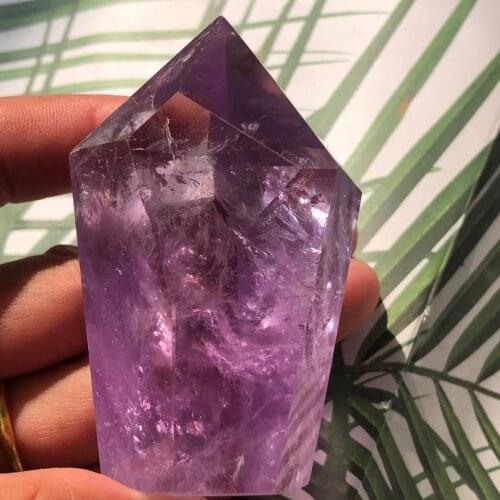 The top!!Rare unique bone violet quartz crystal point healing healing