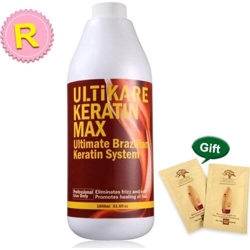 Hot Sale Famous 1000ml 12% Formalin Brazilian Keratin Moisturizing Treatment For Hair Care Straighten Resistant Frizzy Hair