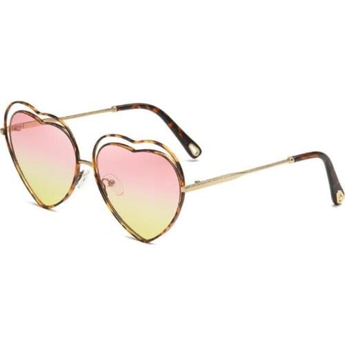 Heart Sunglasses Women Cat Eye Sun Glasses Retro Love Heart Shaped Sun Glasses Ladies Shopping Sunglasses UV400