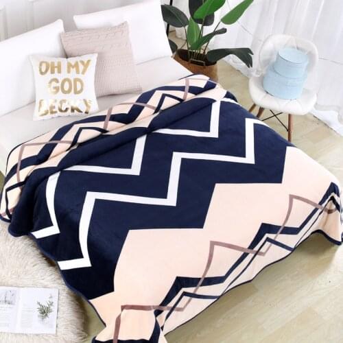 1PC Winter Thickness Warm Blanket Bedding 1.5M 1.8M Coral Plush Blanket blankets for beds summer Air-conditioning quilt