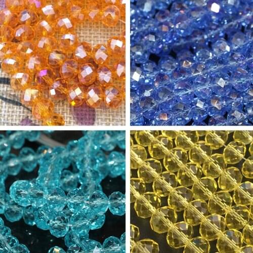 10strand/1500pcs glass crystal 3*4mm faceted rondelle abacus 8 colors high quality charms diy loose spacers beads jewelry B671