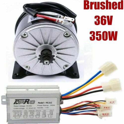 36V 350W Brushed Motor Kit Speed Controller for E-bike Scooter Electric Go Kart Trike
