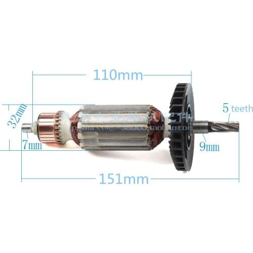 AC220-240V Rotor Anchor Armature for MAKITA MT8700 MT8700ZB MT870 515858-9