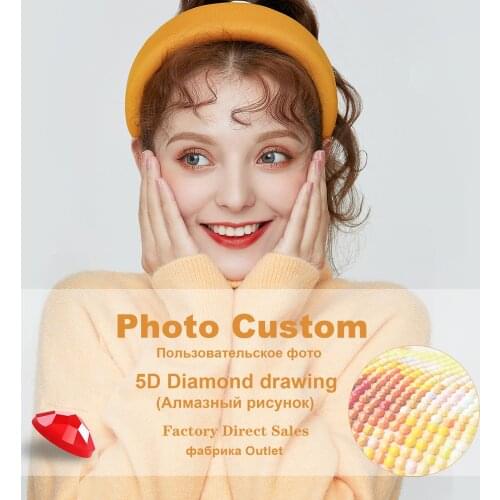 Diamond Painting Photo Customization, Personalized Private 5D Full Square/Round Diamond Picture, Diamond Painting Cross Stitch