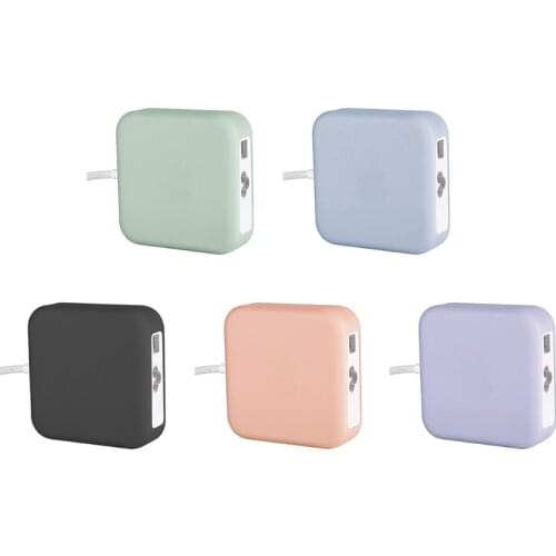 Charger Case Compatible with A-pple iMac Accessories Soft Silicone Impact-resistant Protective Cover Washable Sleeve