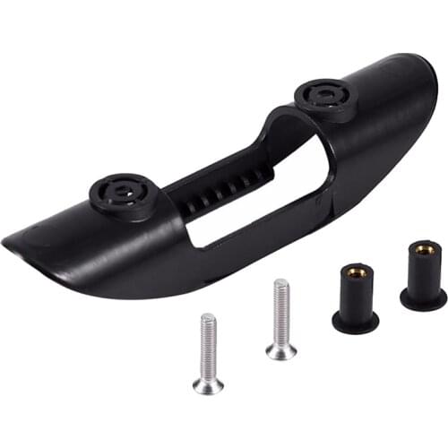 Black Plastic Marine Kayak Paddle Clip Holder Paddle Oars Keeper Canoe Boat Deck Mount Fishing Accessories with Screws