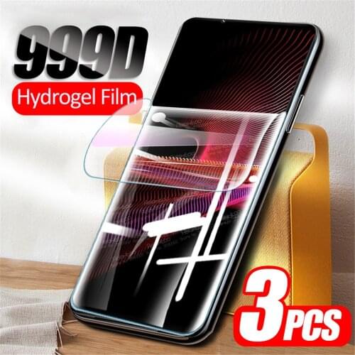 3pcs Curved Hydrogel Film For Sony Xperia 1 III 10 Plus 5 II 1III 1II 10III 10II 5III 5II 10Plus Pro Screen Protector Not Glass