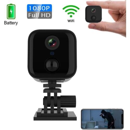 HD 1080P Portable WiFi IP Mini Camera Home Security Camera Long time standby with PIR Night Vision Motion Baby Monitor Wireless