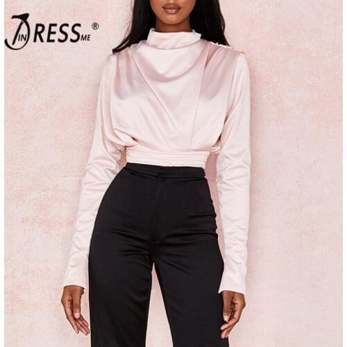 INDRESSME Women's Long Sleeve Bodysuits