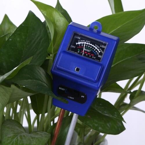 3-in-1 Soil PH Meter Flower Pot Hygrometer Soil Tester Plants Growth Moisture Light Intensity Meter Instrument