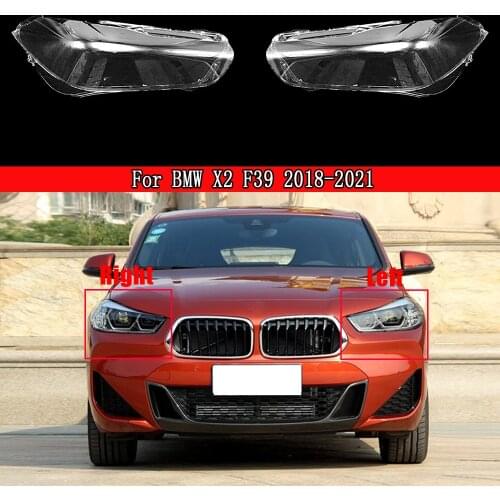 Car Headlight Shell Lamp Shade Transparent Cover Headlight Glass Headlamp Lens Lampcover Caps For BMW X2 F39 2018 2019 2020 2021