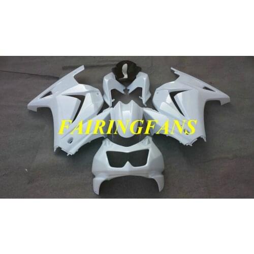 Injection Fairing Body kit for KAWASAKI Ninja ZX250R 08 09 10 11 12 ZX 250R 2008 2012 ABS White Fairings bodywork+gifts KL39