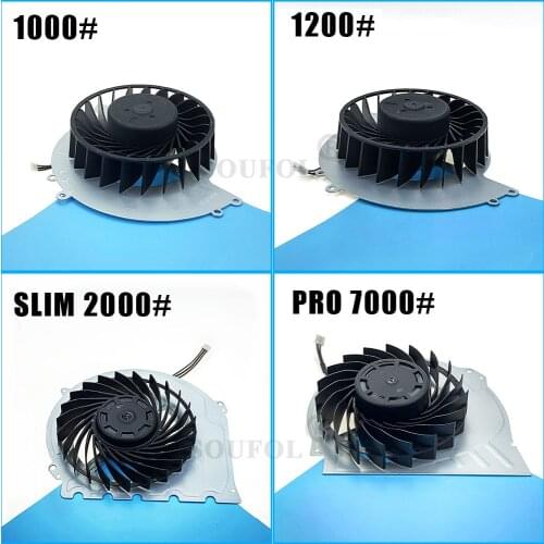 KSB0912HE Replacement CPU Internal Cooling Fan for PS4 Slim CUH-20XX For PS4 1000# 1100# Pro 7000# Series Consoles Cooler Fan