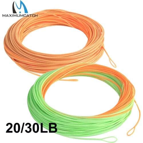 Maximumcatch ConnectCore Shooting Line 100ft 20/30lb Floating Weight Forward Fly Fishing Line with 2 Welded Loops